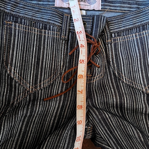 Vintage Y2K Miss Me Flare Wide Lace Up Jeans Pants - Picture 5 of 9